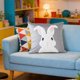 thumbnail image 5 of Uuiauoio Easter Pillow Covers Bunny Throw Pillow Covers 18 x 18 Inch Easter Decoration Rabbit Cushion Case for Bedroom Sofa Couch Easter Holiday Festivals Home Decor, 5 of 6