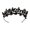 Black, variant on Eye-catching Crystal Tiaras for Women for Prom Pageant Bachelorette Party Wedding Props Bridal Jewelry