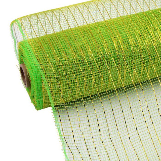 TINKER 10 Inch Wide Deco Poly Mesh Ribbon Deco Mesh Wreath Supplies Mesh Ribbon for Wreaths Mesh Wreath Ribbon Decorative Mesh for Wreaths Swags Craft Party Decorating