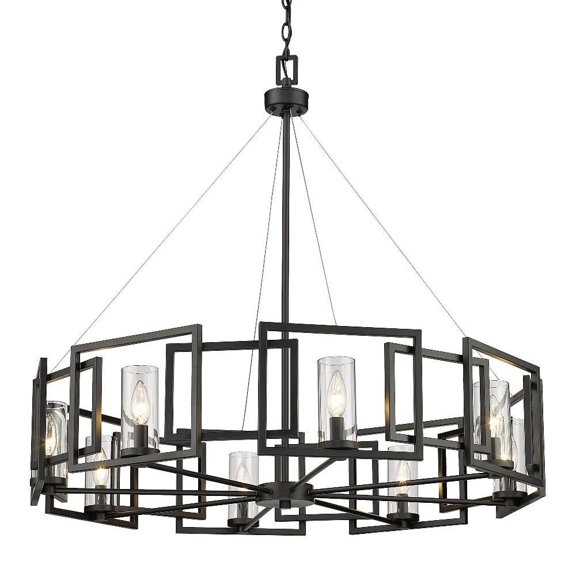 5 Light Chandelier-Matte Black Finish Bailey Street Home 170-Bel-4362093