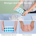 thumbnail image 6 of Cnshop 4-Pack Silicone Ice Cube Tray Set with Lid, Bin & Scoop, Stackable Freezer Ice Cube Trays with Storage Container, 6 of 10