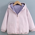 thumbnail image 6 of Miaoju Boys Girls Windbreaker Hooded Jacket Lightweight Packable Rain Coat Soft-Fabric for Comfort, with Pockets, Elastic Cuffs, Pink 9-10 Years, 6 of 9