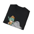 thumbnail image 4 of Hilarious Frog Wearing Cowboys Boots lover banjo Enthusiast Humorous Countryside Cowboy Amphibian Ecosystem Unisex Softstyle T-Shirt, 4 of 4