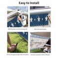 thumbnail image 7 of 4th of July RV Awning Sun Shade Screen 9'X7' Patriotic Stars USA Flag Mesh Sunscreen Berry Rustic Wood Grain Awning Shade Screen with Zipper UV Blocker Completed Kits for RV Motorhome Camper, 7 of 7