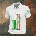 thumbnail image 2 of Mens Work Shirt Saint Patrick'S Day Long Sleeve Classic Fit Green Tnak Top for Men,White,M, 2 of 5