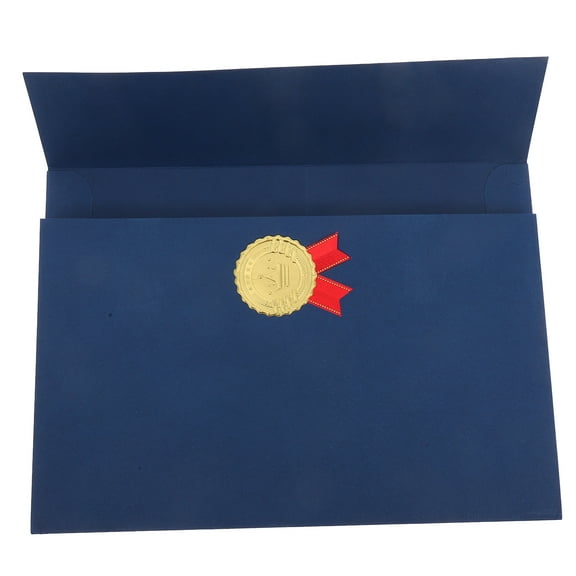 Award Paper Folders Certificate Cover Student 30.50X22.00X0.20CM Blue