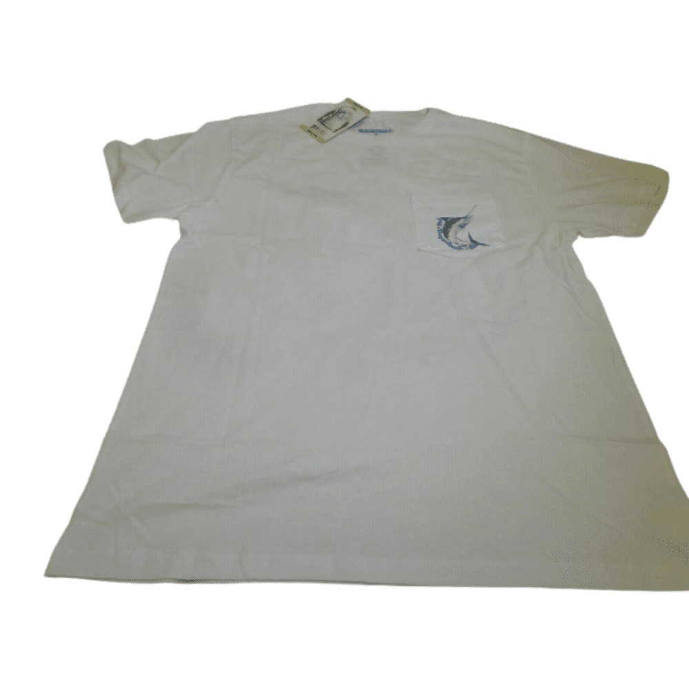 New Mens Margaritaville T-Shirt Short Sleeved White Beach 