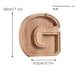 thumbnail image 2 of EQWLJWE Hucha para niños, niñas, hucha grande, 26 letras del alfabeto inglés, de madera personalizada, transparente, caja para ahorrar dinero con pegatinas del alfabeto, regalo creativo para hacer, 2 of 8