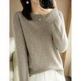 thumbnail image 4 of 2025 Femmes Pur Chandails Thermiques à Manches Longues pour Femmes Temps Froid Col Roulé Doux Chaud Chandail Grande Taille Chandails Thermiques pour Femmes Temps Froid Tricot Automne Hiver, 4 of 4