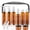 Brown-13pcs, variant on 13-Piece 2 oz TSA Approved Travel Bottles for Toiletries Kit | Refillable set Includes Pump, Spray and Flip-cap Bottles, Cream Jars, Spatulas, Funnel and Clear Bag for Shampoo and Lotion