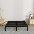 thumbnail image 3 of Leumius 14" Queen Bed Frame,Heavy Duty Metal Platform Bed with Storage Space Under Frame,No Box Spring Needed,Black, 3 of 15