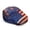 American Flag Fireworks Print, variant on Polyester Newsboy Hat for Outings Walking Holiday, Retro Vintage Forward Newsboy Hat, Navy USA Letter Splatter Halftone Patriotic Print