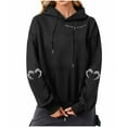 thumbnail image 2 of Heisall Womens Hoodies Halloween Print Hooded Longline Sweatshirts Long Sleeve Pocket 2025 New Arrival Autumn Winter, 2 of 3