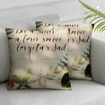 thumbnail image 3 of nygtbtfer  Eucalyptus Leaves Throw Pillow Covers,  Green Leaves Be A Light for All to See Spring Cushion Case Decoration for Sofa Couch Set of 2 White, 3 of 7