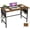 Rustic Walnut, variant on Folding Desk, Small Foldable Desk 40" for Small Spaces, Space Saving Computer Table for RV, Apartment, Office, Easy Assembly with Movable Pegboard Panels,Rustic Walnut
