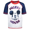 thumbnail image 4 of Disney Mickey Mouse Infant Baby Boys Zip Up Sunsuit Rash Guard and Swim Trunks 3 Piece Swimsuit Set Infant to Toddler, 4 of 5