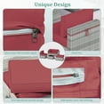 thumbnail image 4 of Snubbull Patio Furniture Cushions, Replacement Outdoor Cushions for 4-Seat Sectional Sofa,Waterproof & Zipped, Fuchsia Red, 4 of 6