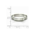 thumbnail image 2 of Titanium 4mm Brushed and Polished Band Ring - Size 10.5, 2 of 2