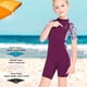 thumbnail image 5 of Soidarity DIVE SAIL Neopreno Manga corta Pantalones cortos Traje de neopreno Rash Guards Niñas Surf UPF 50 Protección solar Niños Snorkel Trajes Deportes acuáticos Púrpura XL Soidarity OD003676-04, 5 of 6