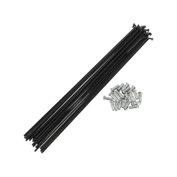 20 Set 13G Bicycle Spokes 219mm Bike Wheel Spokes 304 Stainless Steel Black