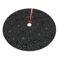 thumbnail image 5 of Cauagu 36" Christmas Tree Skirt Spider Web Black Pattern Christmas Tree Decorations Tree Mat for Xmas Decorations Occasion Holiday Home Decor -36", 5 of 7