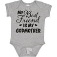 thumbnail image 3 of Inktastic My Best Friend is My Godmother with Hearts Boys or Girls Baby Bodysuit, 3 of 5