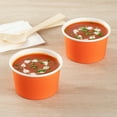 thumbnail image 3 of Restaurantware Orange Paper Party Supply Sets, (200 Pieces) 5 Ounces, 3 of 10