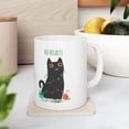 thumbnail image 6 of Funny Cat Holiday Mug - No Regret Black Cat Ceramic 11oz Christmas Cup, 6 of 12