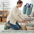 thumbnail image 2 of Mens Winter Slippers, Warm Cotton Shoes, Anti Slip Cotton Slippers, 2 of 8