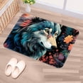 thumbnail image 5 of Wolf Polyester Non-Slip Machine Washable Floor Rug, for Office, Chair Rugs Included, 5 of 6