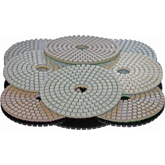 Stadea 4" PPW125B Diamond Polishing Pads Grit 100 Wet for Concrete Travertine Marble Terrazzo Glass Granite Stone Polishing, Pack of 2