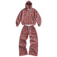 thumbnail image 5 of Solthread Mens Tracksuit 2 Piece Leopard Print Cheetah Print Hoodie and Wide Leg Pants Casual Outfit Sets, 5 of 6