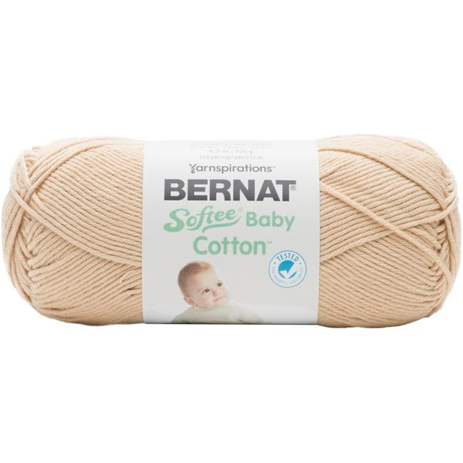 Bernat Cotton Softee Baby Yarn (120 g/4.2 oz), Sand - Walmart.com ...