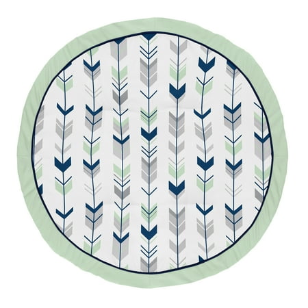 UPC: 0846480062776 | Woodsy Navy Mint and Grey Baby Play Mat by Sweet Jojo Designs