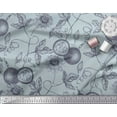 thumbnail image 3 of Soimoi Rayon Fabric Leaves,Floral & Passion Fruits Print Fabric by Yard 42 Inch Wide, 3 of 3