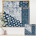 thumbnail image 2 of Indigo striples and Tile - Modern & Transitional Framed Canvas, 2 of 3