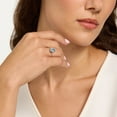 thumbnail image 4 of Pompeii 2 1/4Ct Oval Blue Topaz Diamond Ring White or Yellow Gold Lab Grown (F/G,VS1-VS2), 4 of 4