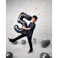 thumbnail image 3 of Globo de número de foil negro de 40" Argthjy, número 15, 3 of 6