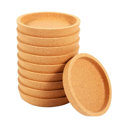 

10 Pcs Soft Coasters Wooden Cup Pods Coffee Drink Teacup Mat Table Decoration for Home Kitchen Cafe