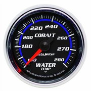 Autometer 6131 Cobalt Water Temperature Gauge, 2-1/16", 140-280 F, Mechanical