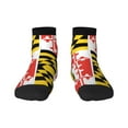 thumbnail image 7 of Breathable Athletic Socks Maryland Flag Cushioned Quarter Socks for Men Women, 7 of 7