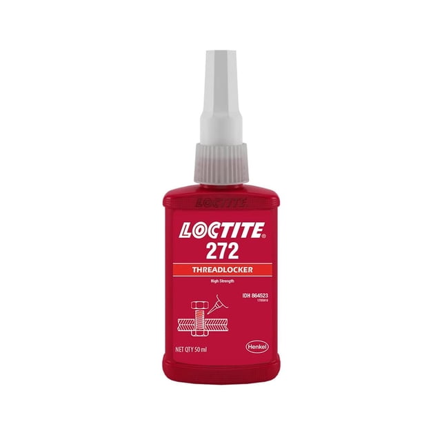 Botella Thread Locker Loctite 272 roja de alta temperatura de 50 ml