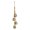 Gold, variant on Gold Christmas Rope Bell Metal Hanging Cowbell Decoration Shabby Style Rustic Vintage Holiday Decor For Tree Home Party 17.7 Inches 0.55 Lb