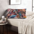 thumbnail image 6 of Yiaed Fantasy Colorful Beast Print Brushed Microfiber Envelope Pillowcases, Standard,Envelope Closure Pillow Cases(Without Pillow Core)-16"x24", 6 of 6