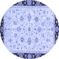 thumbnail image 1 of Ahgly Company Indoor Round Oriental Blue Traditional Area Rugs, 7' Round, 1 of 4