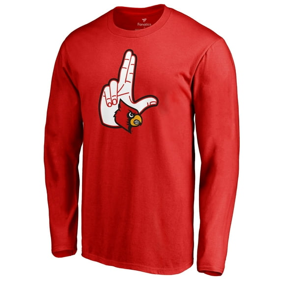 Men's Red Louisville Cardinals Team Hometown Collection Long Sleeve T-Shirt