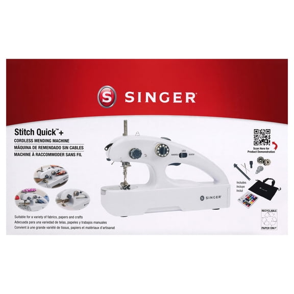 SINGER Stitch Quick   Portable Cordless Mending Machine with Sewing Kit & Storage Bag