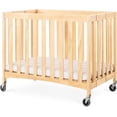thumbnail image 1 of Cuna Plegable de Madera Foundations Travel Sleeper con Colchón Color Natural, 1 of 5