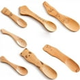 thumbnail image 3 of Sonbest Japanese Style Wooden Spoon Cute Cartoon Children Mini Spoon Ice Cream Desserts Wood Spoon Teaspoon Kitchen Accessories Style 4, 3 of 7