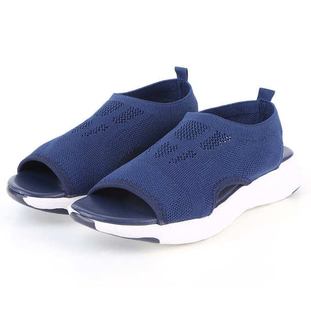 Sandalias ortopédicas para mujer Sandalias para caminar Sandalias con boca de pez para vacaciones